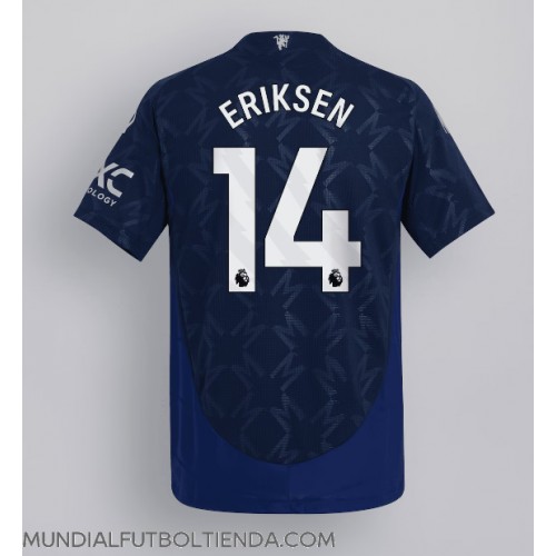 Camiseta Manchester United Christian Eriksen #14 Segunda Equipación Replica 2024-25 mangas cortas